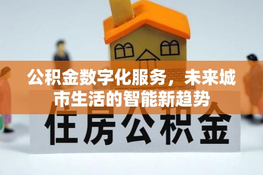 疏勒公积金数字化服务，未来城市生活的智能新趋势