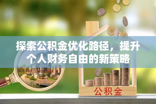 疏勒探索公积金优化路径，提升个人财务自由的新策略