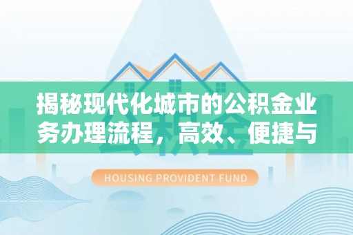 疏勒揭秘现代化城市的公积金业务办理流程，高效、便捷与未来趋势